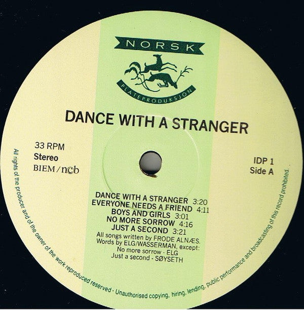 Dance With A Stranger : Dance With A Stranger (LP, Album)