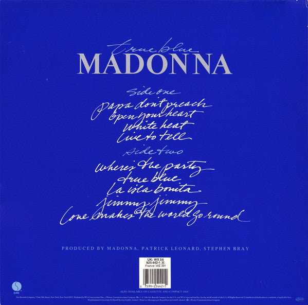 Madonna : True Blue (LP, Album)