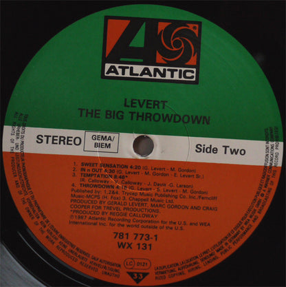 Levert : The Big Throwdown (LP, Album)