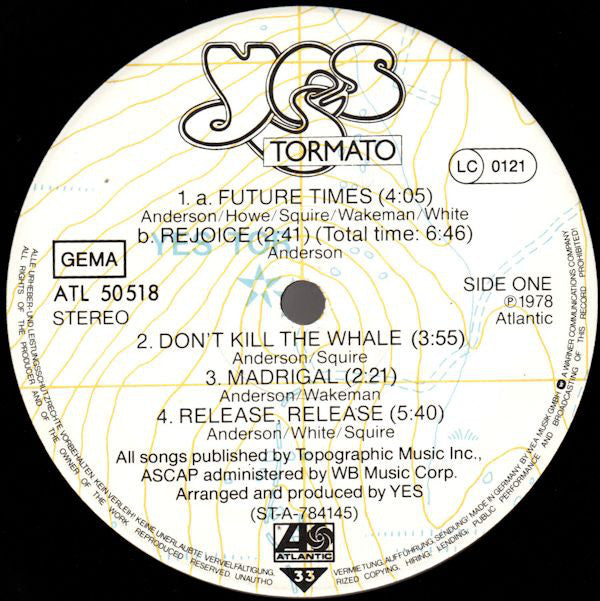 Yes : Tormato (LP, Album)