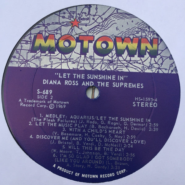 The Supremes : Let The Sunshine In (LP, Album)