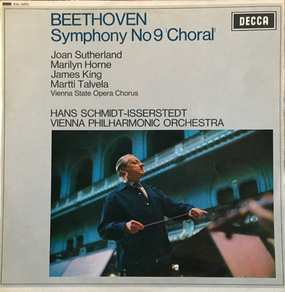 Ludwig van Beethoven, Joan Sutherland, Marilyn Horne, James King (3), Martti Talvela, Wiener Staatsopernchor, Hans Schmidt-Isserstedt, Wiener Philharmoniker : Symphony No 9 'Choral' (LP, RE)