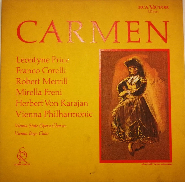 Georges Bizet / Leontyne Price / Franco Corelli / Robert Merrill / Mirella Freni / Herbert Von Karajan / Wiener Philharmoniker / Die Wiener Sängerknaben : Carmen (3xLP + Box)