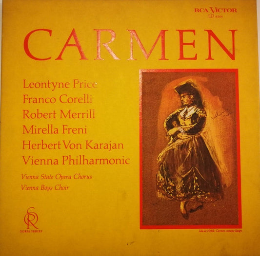 Georges Bizet / Leontyne Price / Franco Corelli / Robert Merrill / Mirella Freni / Herbert Von Karajan / Wiener Philharmoniker / Die Wiener Sängerknaben : Carmen (3xLP + Box)