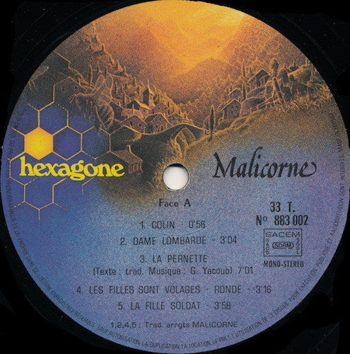 Malicorne : Malicorne (LP, Album, RP, Gat)