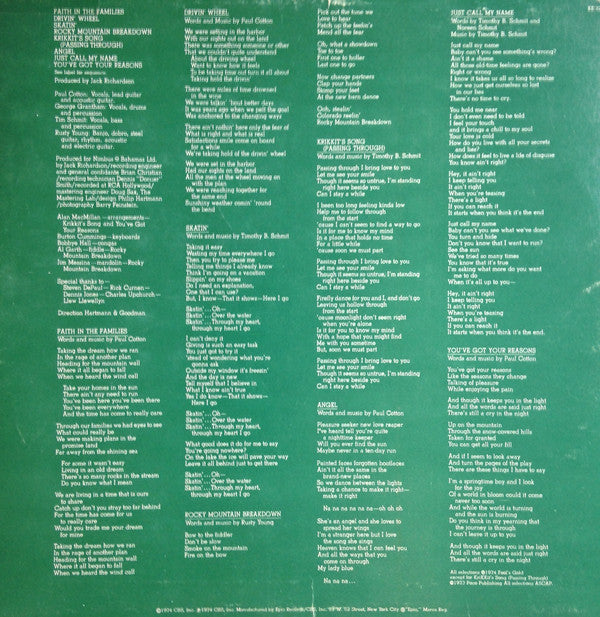 Poco (3) : Poco Seven (LP, Album, Ter)