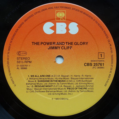 Jimmy Cliff : The Power And The Glory (LP, Album)