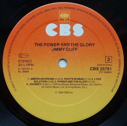 Jimmy Cliff : The Power And The Glory (LP, Album)