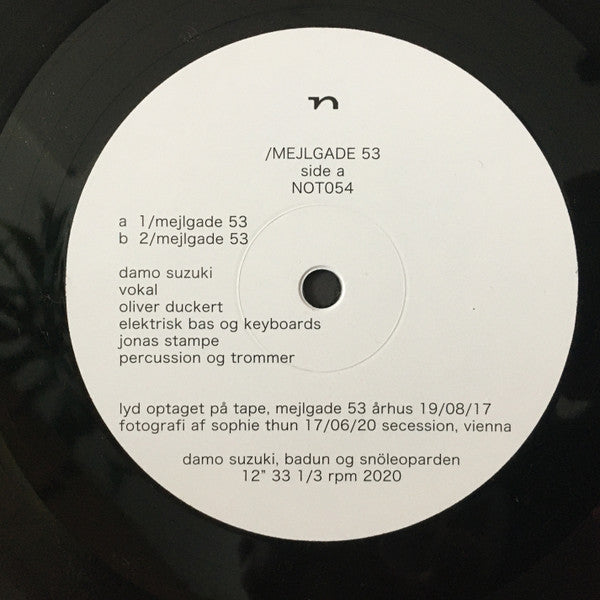 Damo Suzuki, Badun, Snöleoparden : Mejlgade 53 (12", Album)