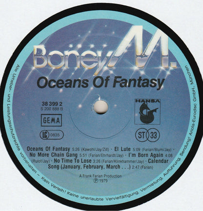 Boney M. : Oceans Of Fantasy (LP, Album, Club)