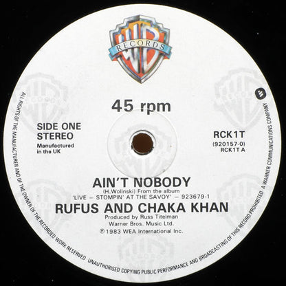 Rufus & Chaka Khan : Ain't Nobody (12")