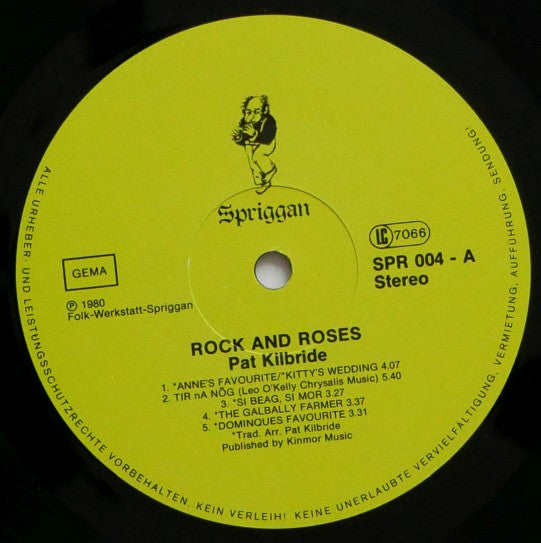 Pat Kilbride : Rock And Roses (LP, Album)