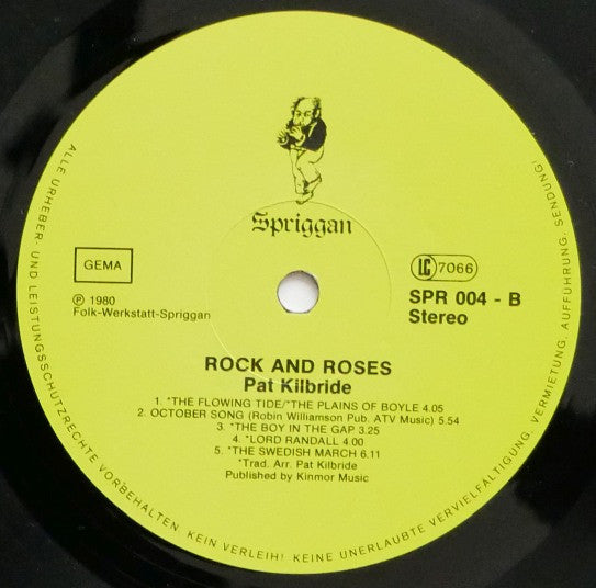 Pat Kilbride : Rock And Roses (LP, Album)