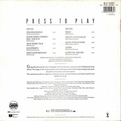 Paul McCartney : Press To Play (LP, Album, Gat)