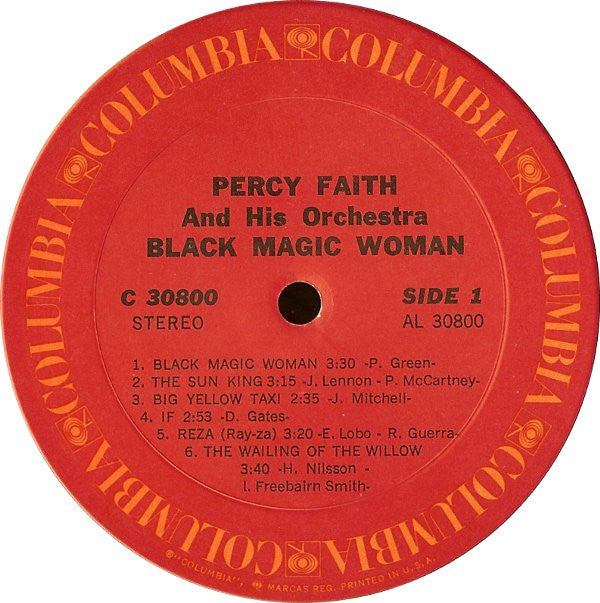 Percy Faith & His Orchestra : Black Magic Woman (LP, Album, Pit)