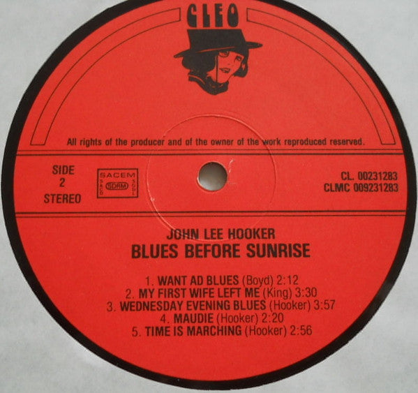 John Lee Hooker : Blues Before Sunrise (LP, Comp)