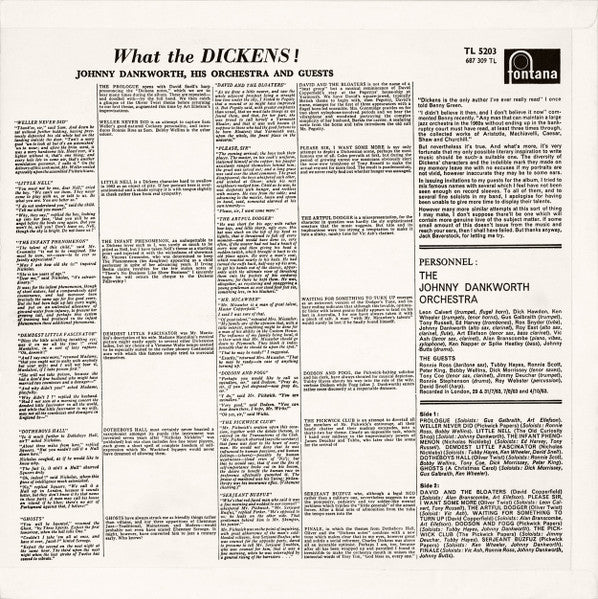 The John Dankworth Orchestra : What The Dickens! (LP, Album, Mono)