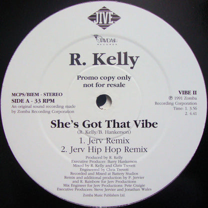 R. Kelly : She's Got That Vibe (2x12", Promo)