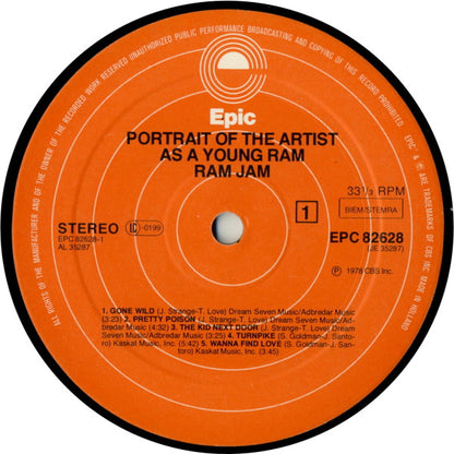 Ram Jam : Portrait Of The Artist As A Young Ram (LP, Album)