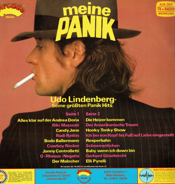 Udo Lindenberg : Meine Panik – Seine Größten Panik Hits (LP, Comp)