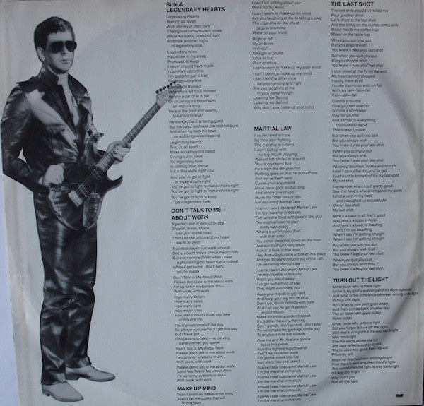 Lou Reed : Legendary Hearts (LP, Album)