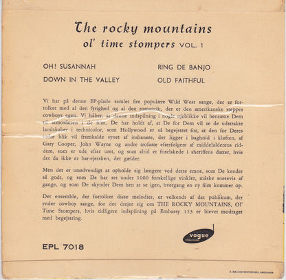 Rocky Mountains Ol' Time Stompers : The Rocky Mountains Ol' Time Stompers Vol. 1 (7", EP)