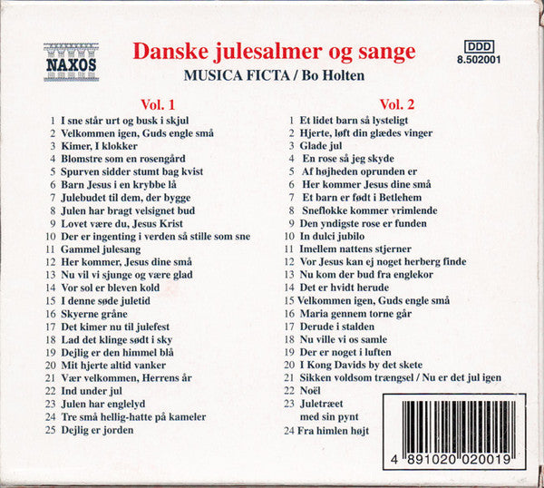 Musica Ficta / Bo Holten : Danske Julesalmer Og Sange Vol. 1 & 2 (2xCD, Comp)