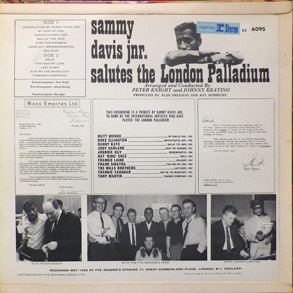 Sammy Davis Jr. : Salutes The London Palladium (LP)