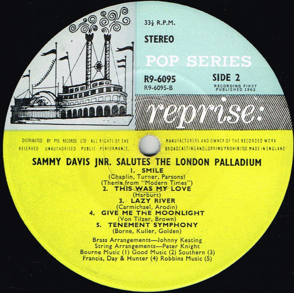 Sammy Davis Jr. : Salutes The London Palladium (LP)