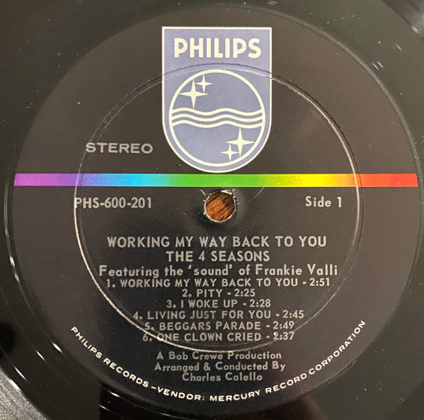 The Four Seasons : Working My Way Back To You (LP, Album)