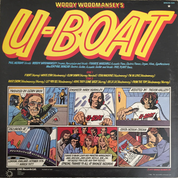 Woody Woodmansey's U-Boat : Woody Woodmansey's U-Boat (LP, Album)