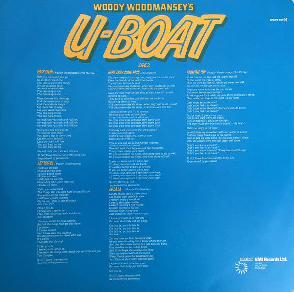 Woody Woodmansey's U-Boat : Woody Woodmansey's U-Boat (LP, Album)