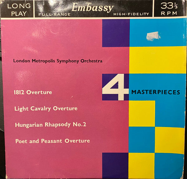 The London Metropolis Symphony Orchestra : 4 Masterpieces (LP)