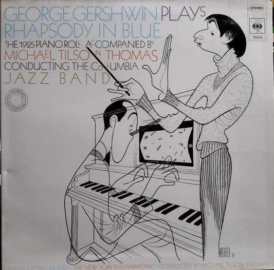 George Gershwin Accompanied By Michael Tilson Thomas Conducting The Columbia Jazz Band : Rhapsody In Blue - The 1925 Piano Roll (LP, Quad, Gat)