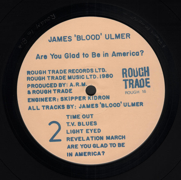 James Blood Ulmer : Are You Glad To Be In America? (LP, Album)