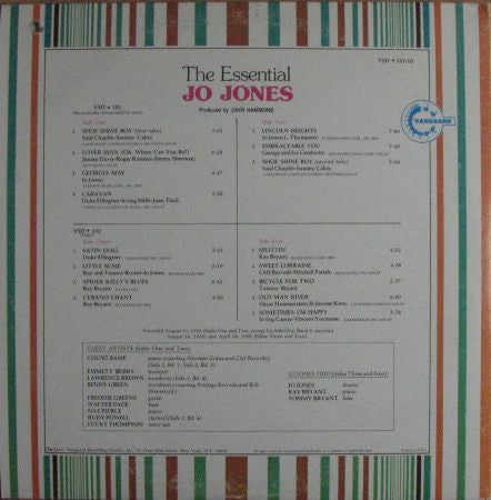 Jo Jones : The Essential Jo Jones (2xLP, Comp)