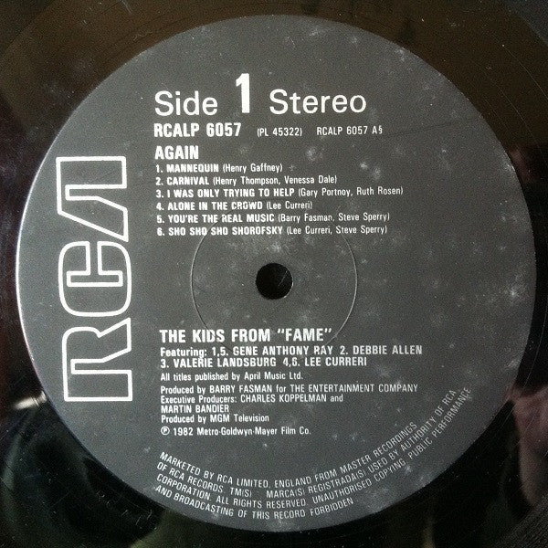 The Kids From Fame : The Kids From Fame Again (LP, Album)