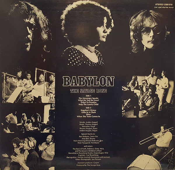 Savage Rose : Babylon (LP, Album)