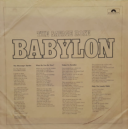 Savage Rose : Babylon (LP, Album)