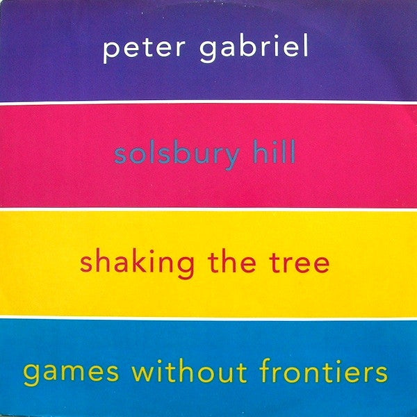 Peter Gabriel : Solsbury Hill / Shaking The Tree / Games Without Frontiers (12")