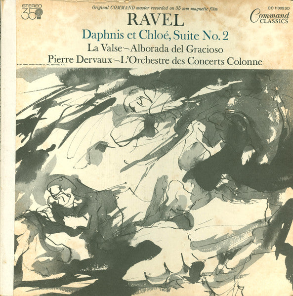 Maurice Ravel, Pierre Dervaux (2) ~ L'Orchestre De L'Association Des Concerts Colonne : Daphnis Et Chloé, Suite No. 2 / La Valse ~ Alborada Del Gracioso (LP, Gat)