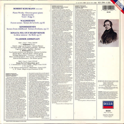 Robert Schumann - Vladimir Ashkenazy : Piano Works Vol. 3: Waldszenen / Kinderszenen / Sonata No.1 In F Sharp Minor (LP, DIG)