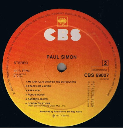 Paul Simon : Paul Simon (LP, Album, RP)