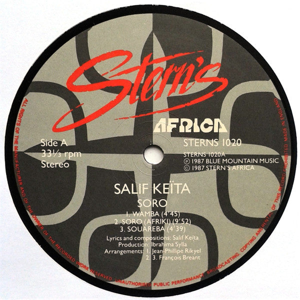 Salif Keita : Soro (LP, Album, Gat)