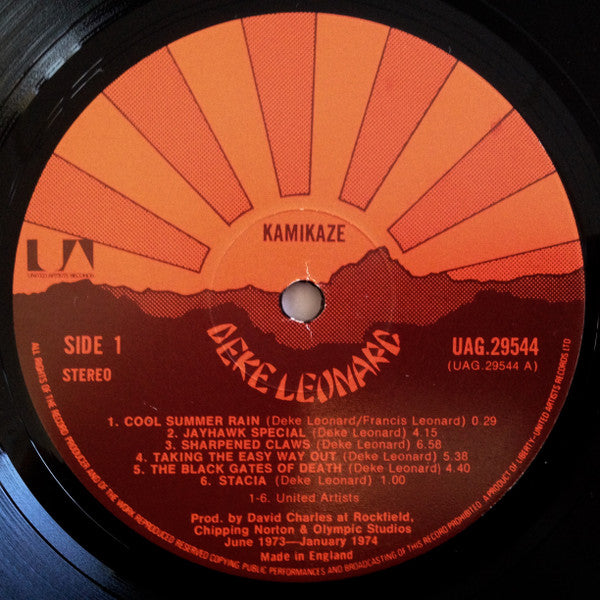 Deke Leonard : Kamikaze (LP, Album, Gat)