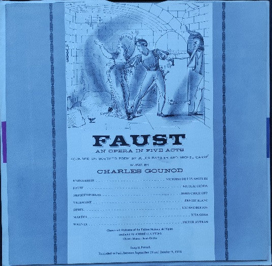 Charles Gounod, Victoria De Los Angeles, Nicolai Gedda, Boris Christoff, André Cluytens, Orchestre National De L'Opéra De Paris : Faust (4xLP + Box)