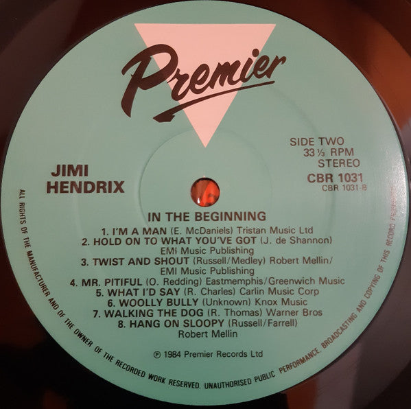 Jimi Hendrix : In The Beginning... (LP, Comp)