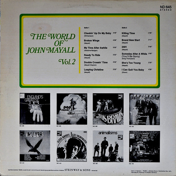 John Mayall : The World Of John Mayall Vol.2 (LP, Comp)