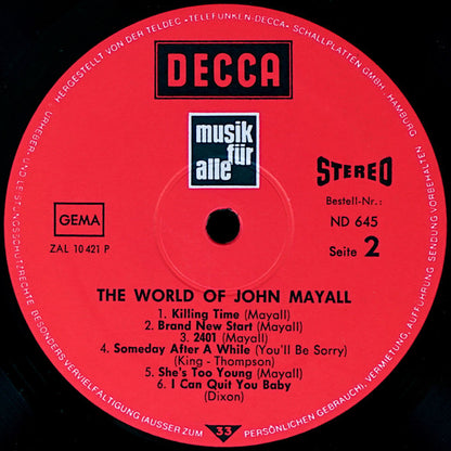 John Mayall : The World Of John Mayall Vol.2 (LP, Comp)