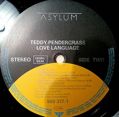 Teddy Pendergrass : Love Language (LP, Album, BIE)